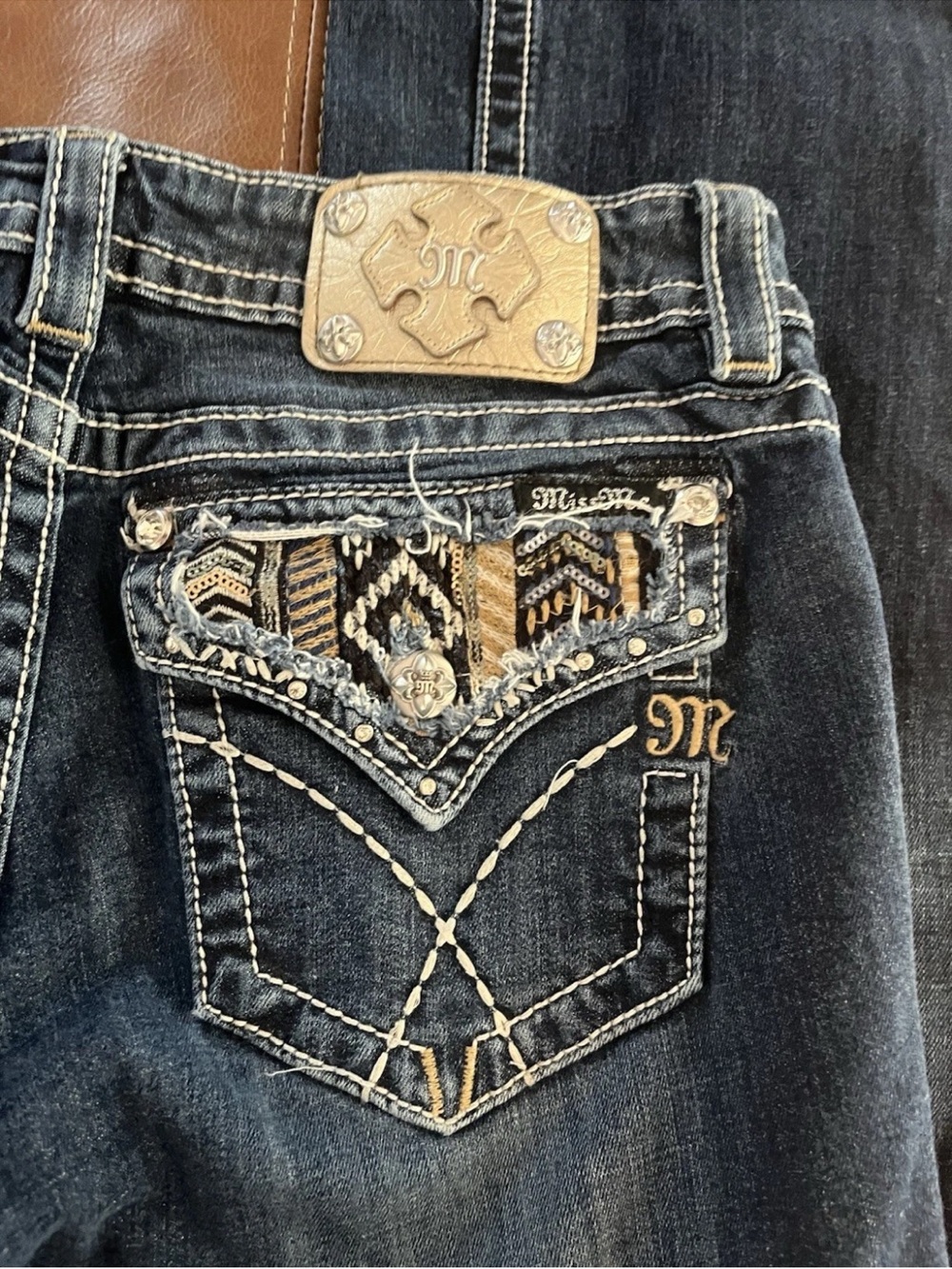 Miss Me Dark Blue Women's Boot Cut Jeans - Picture 3 of 5